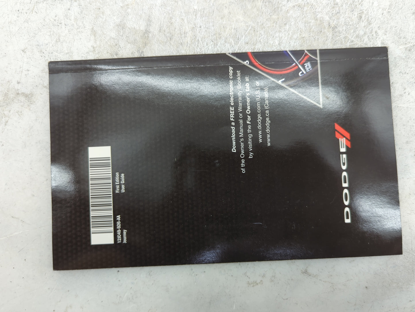 2012 Dodge Journey Owners Manual Book Guide P/N:12JC49-926-AA OEM Used Auto Parts - Oemusedautoparts1.com