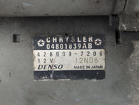 2011-2019 Dodge Journey Car Starter Motor Solenoid OEM P/N:428000-720012V 04801839AB Fits OEM Used Auto Parts - Oemusedautop