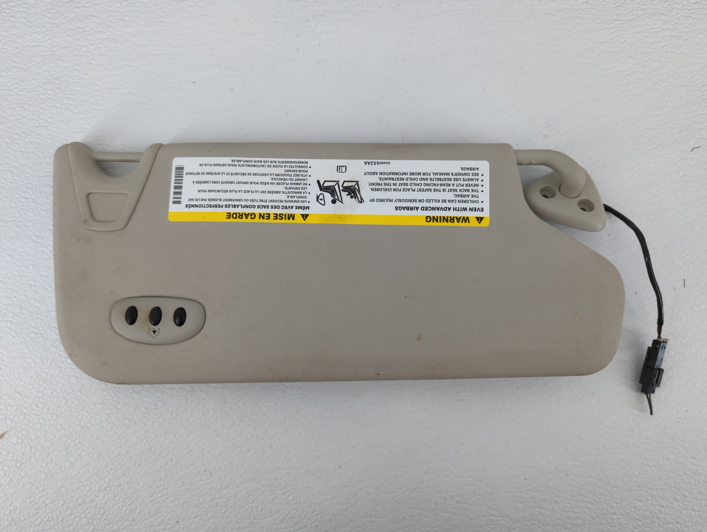 2011-2020 Dodge Journey Sun Visor Shade Replacement Passenger Right Mirror Fits OEM Used Auto Parts - Oemusedautoparts1.com