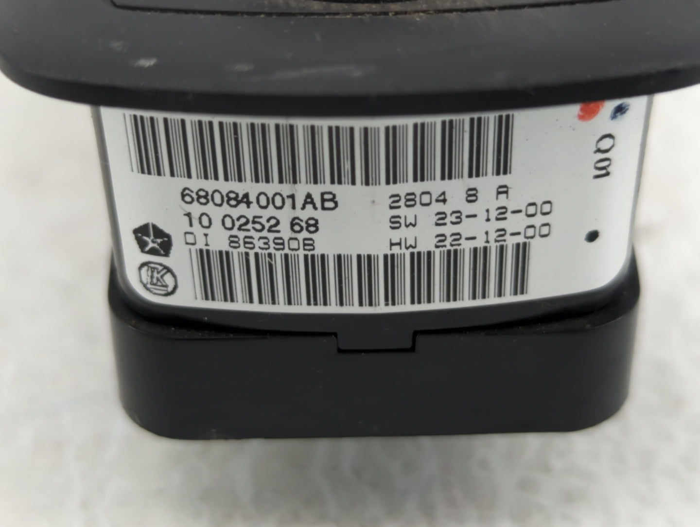 2012 Dodge Journey Master Power Window Switch Replacement Driver Side Left P/N:68084001AB Fits OEM Used Auto Parts - Oemused