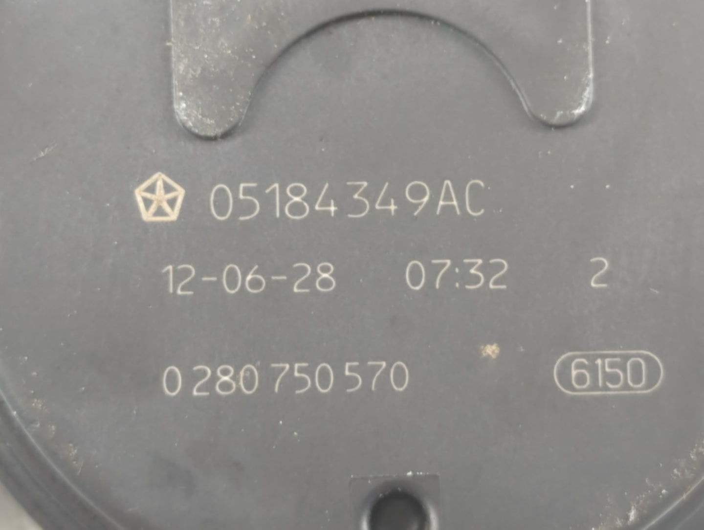 2011-2019 Dodge Journey Throttle Body P/N:0 280 750 570 05184349AC Fits OEM Used Auto Parts - Oemusedautoparts1.com