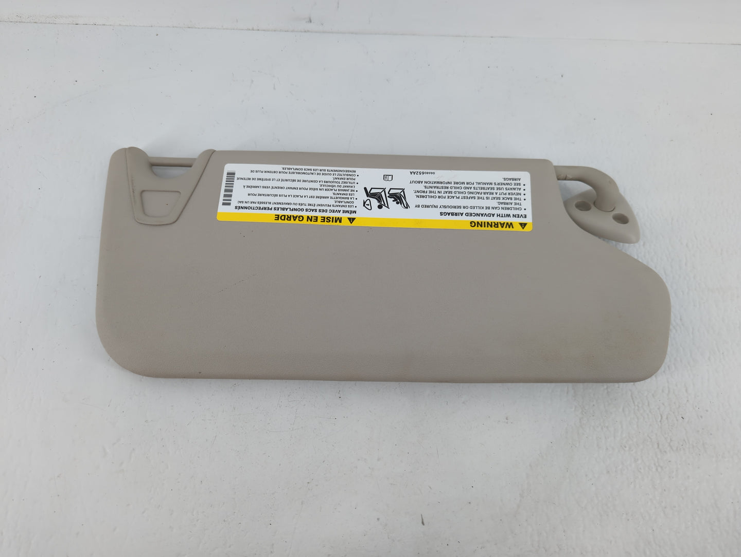 2012 Dodge Journey Sun Visor Shade Replacement Passenger Right Mirror Fits OEM Used Auto Parts - Oemusedautoparts1.com