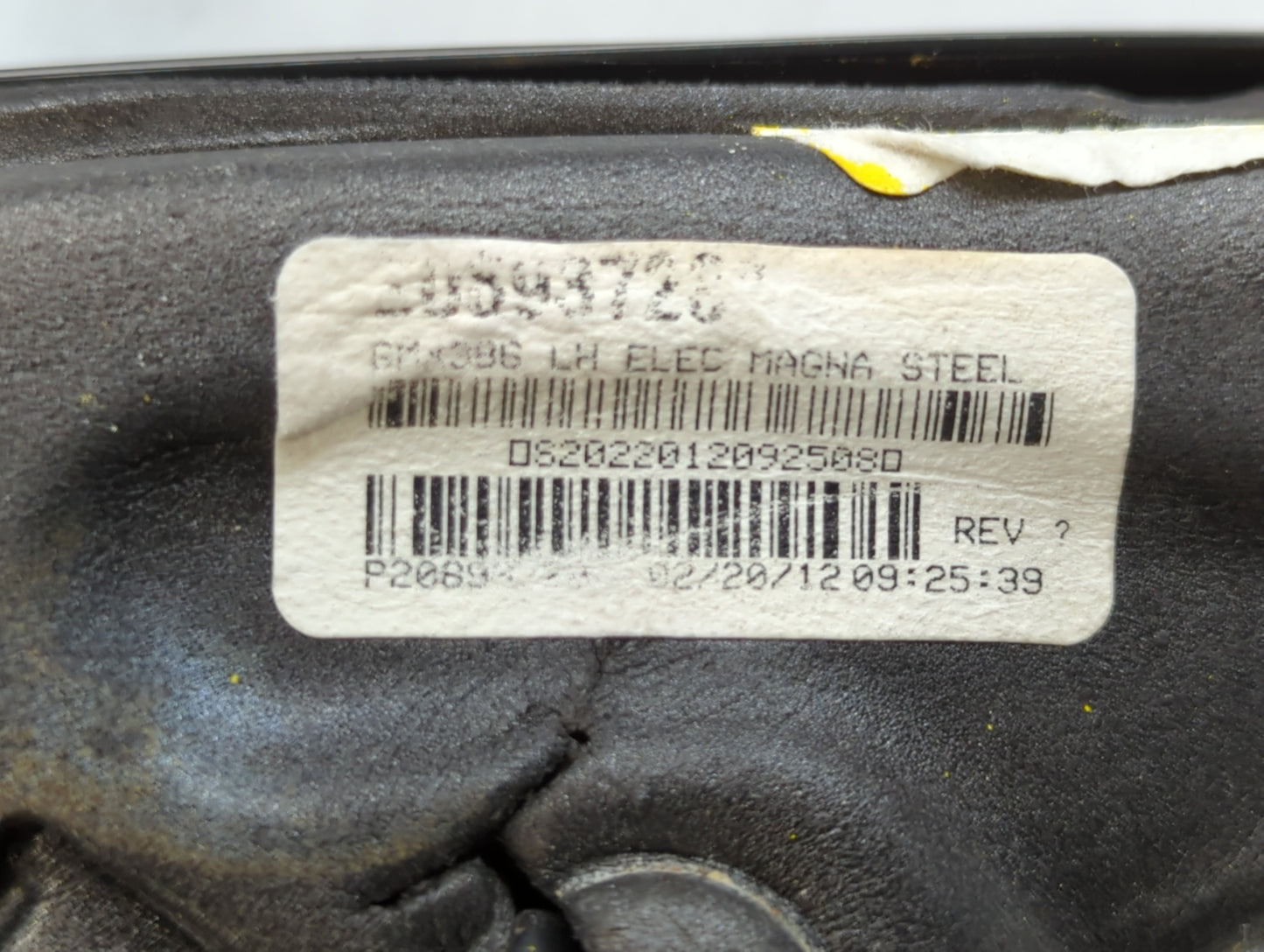 2012 Dodge Journey Driver Left Side View Manual Door Mirror Grey - Oemusedautoparts1.com