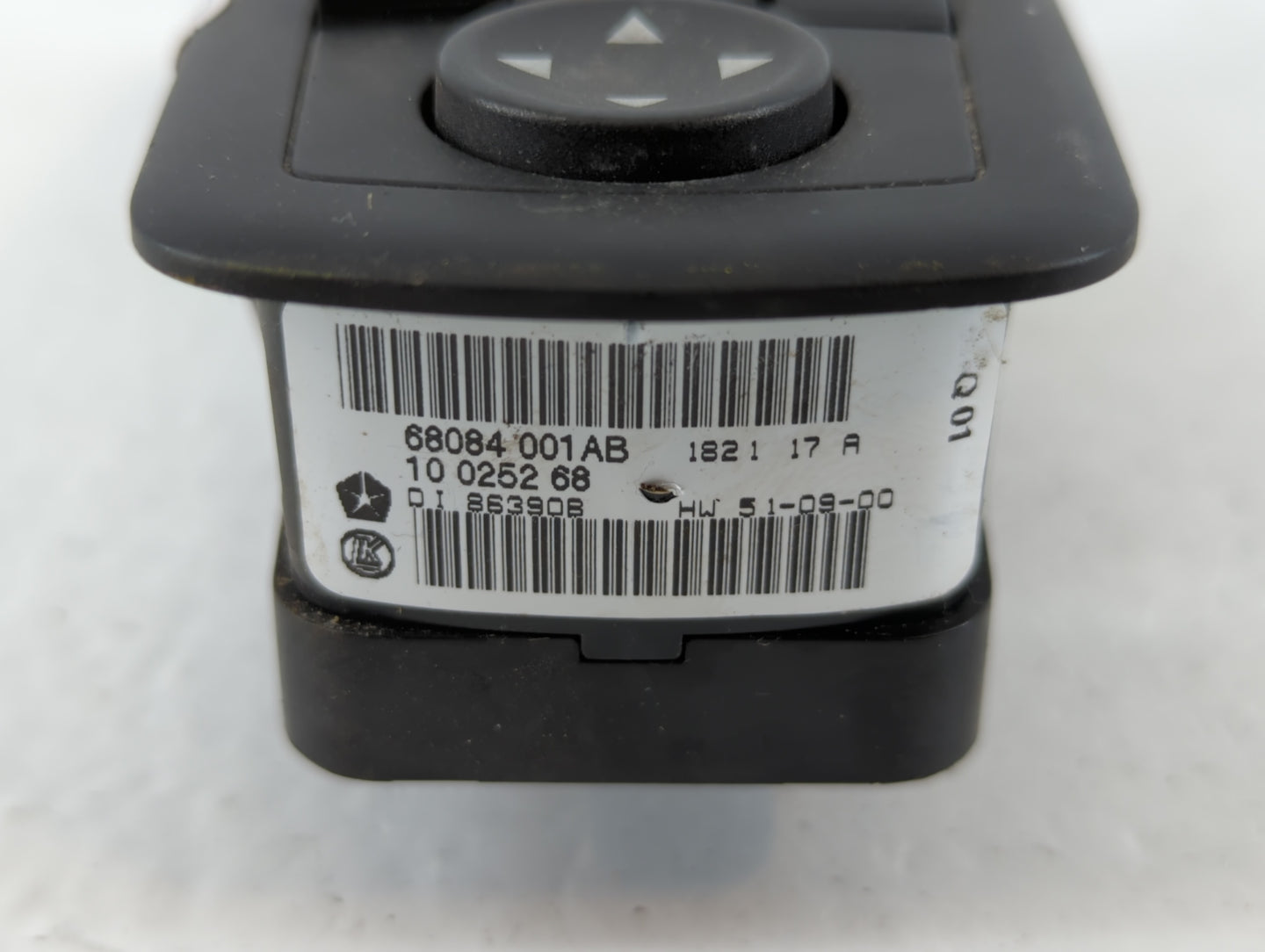 2012 Dodge Journey Master Power Window Switch Replacement Driver Side Left P/N:68084 001AB Fits OEM Used Auto Parts - Oemuse