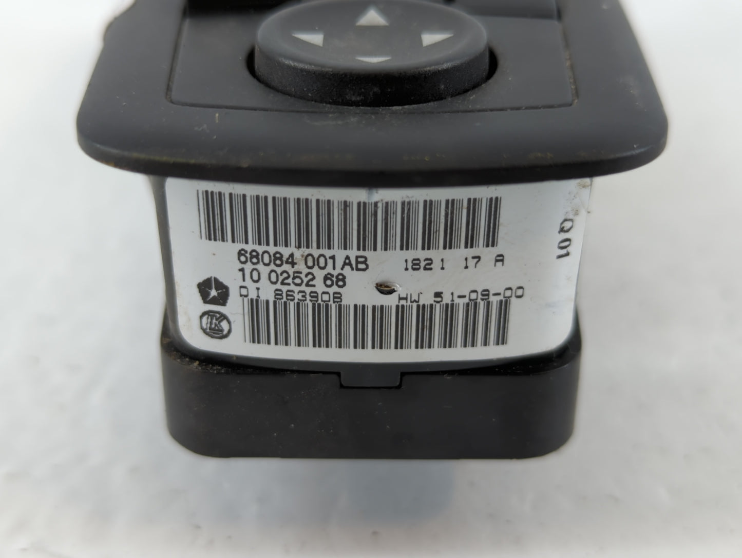 2012 Dodge Journey Master Power Window Switch Replacement Driver Side Left P/N:68084 001AB Fits OEM Used Auto Parts - Oemuse