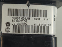 2012 Dodge Journey Master Power Window Switch Replacement Driver Side Left P/N:68084 001AB Fits OEM Used Auto Parts - Oemuse