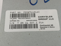 2012 Dodge Journey Radio AM FM Cd Player Receiver Replacement P/N:P05091101AI Fits OEM Used Auto Parts - Oemusedautoparts1.c