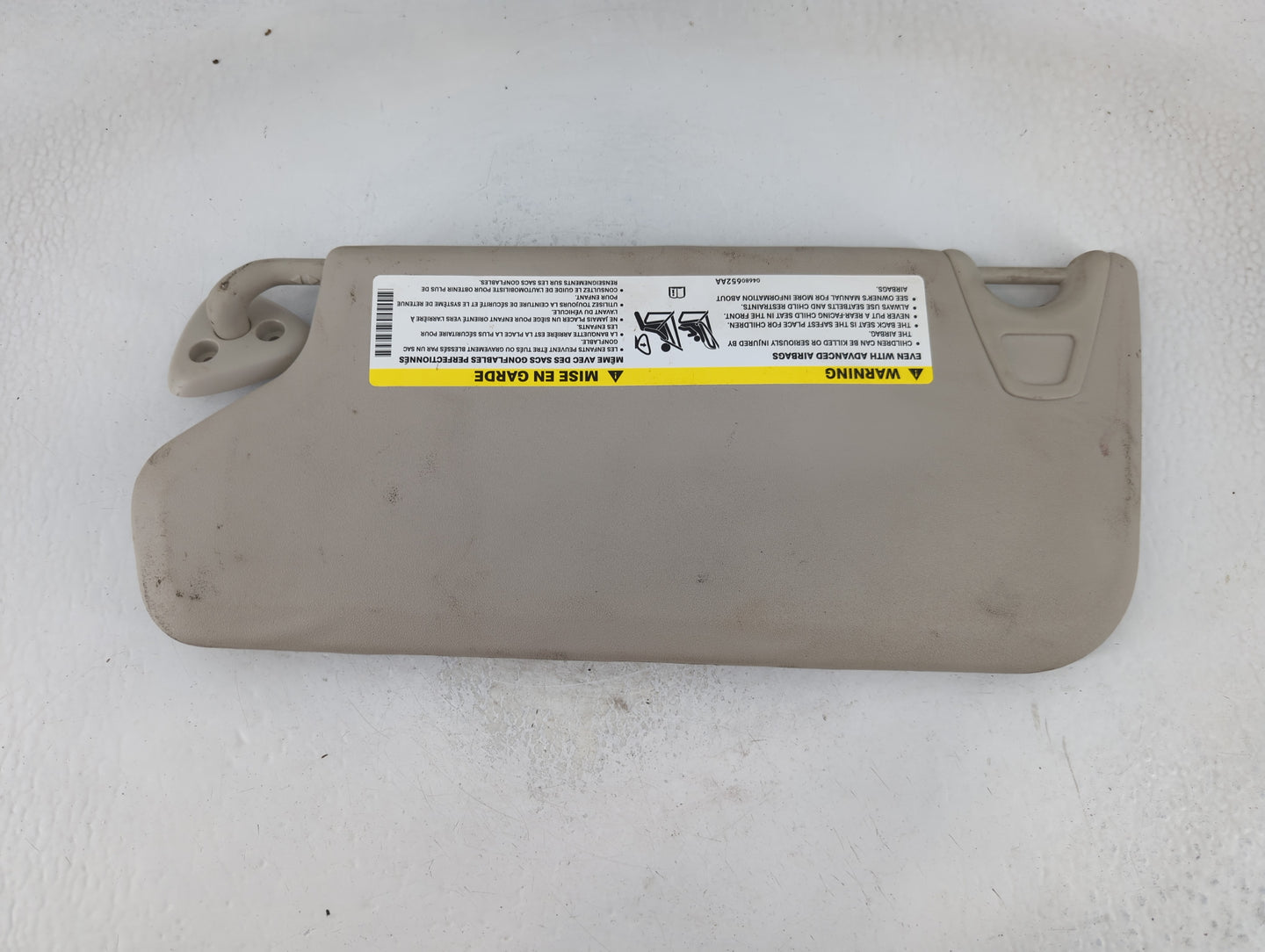 2012 Dodge Journey Sun Visor Shade Replacement Passenger Right Mirror Fits OEM Used Auto Parts - Oemusedautoparts1.com