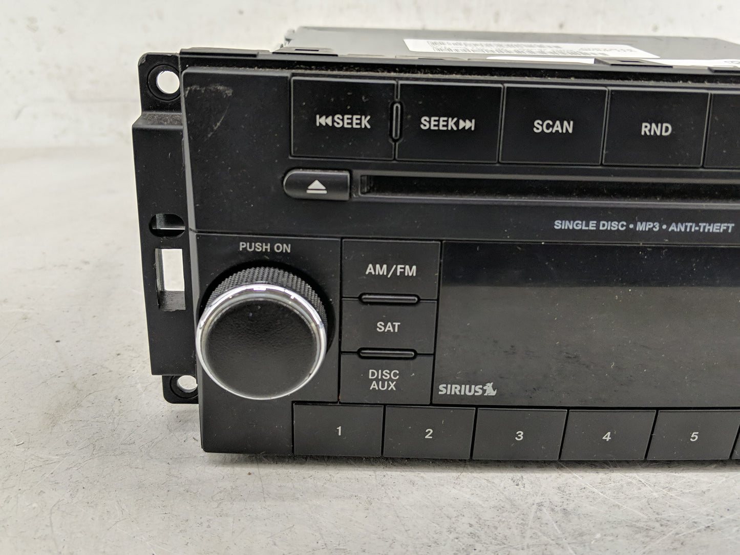 2012 Dodge Ram 1500 Radio AM FM Cd Player Receiver Replacement P/N:P05091164AA Fits Fits 2013 2014 OEM Used Auto Parts - Oem