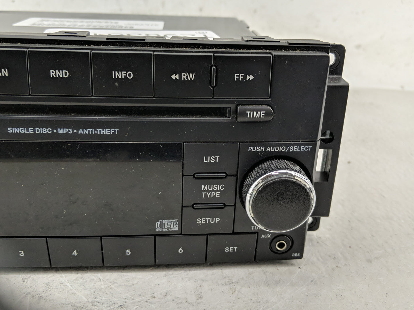 2012 Dodge Ram 1500 Radio AM FM Cd Player Receiver Replacement P/N:P05091164AA Fits Fits 2013 2014 OEM Used Auto Parts - Oem