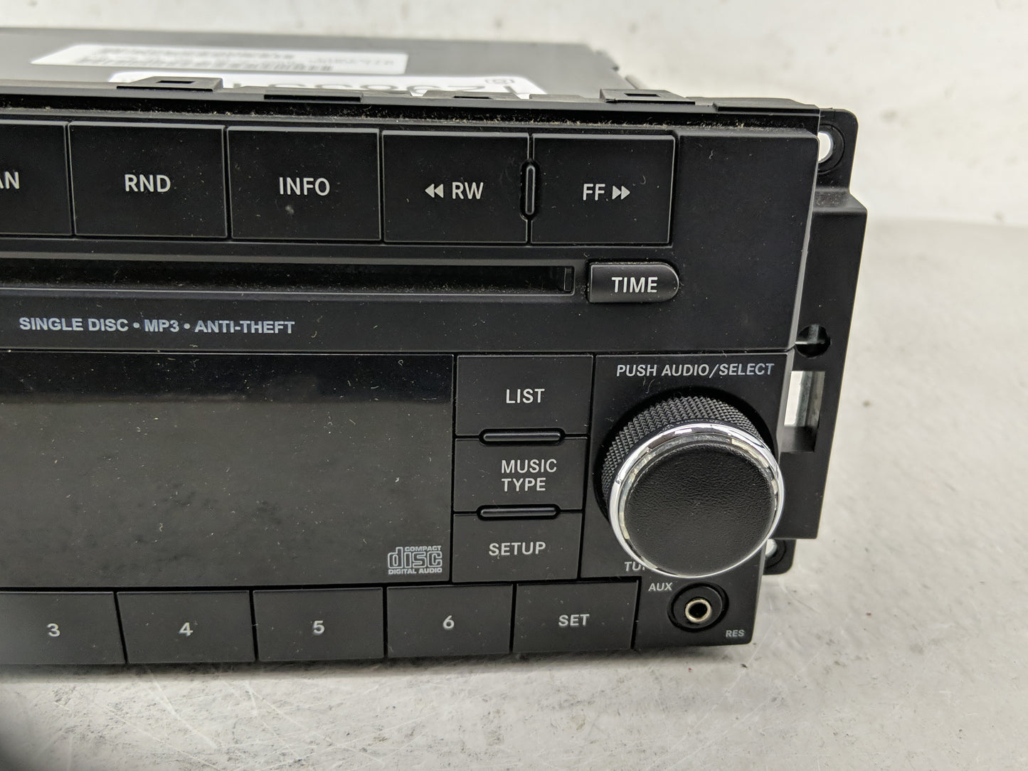 2012 Dodge Ram 1500 Radio AM FM Cd Player Receiver Replacement P/N:P05091164AA Fits Fits 2013 2014 OEM Used Auto Parts - Oem