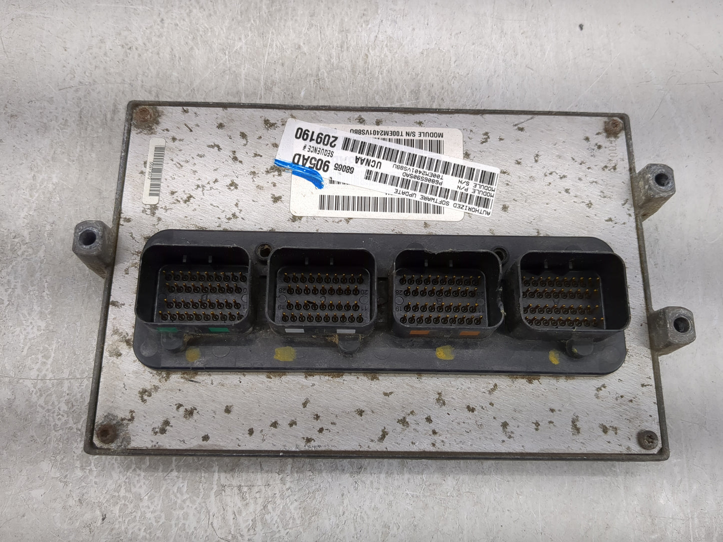 2012 Dodge Ram 3500 PCM Engine Control Computer ECU ECM PCU OEM P/N:P68065905AD T00EM2401VS8BU, 68065905AD Fits OEM Used Aut