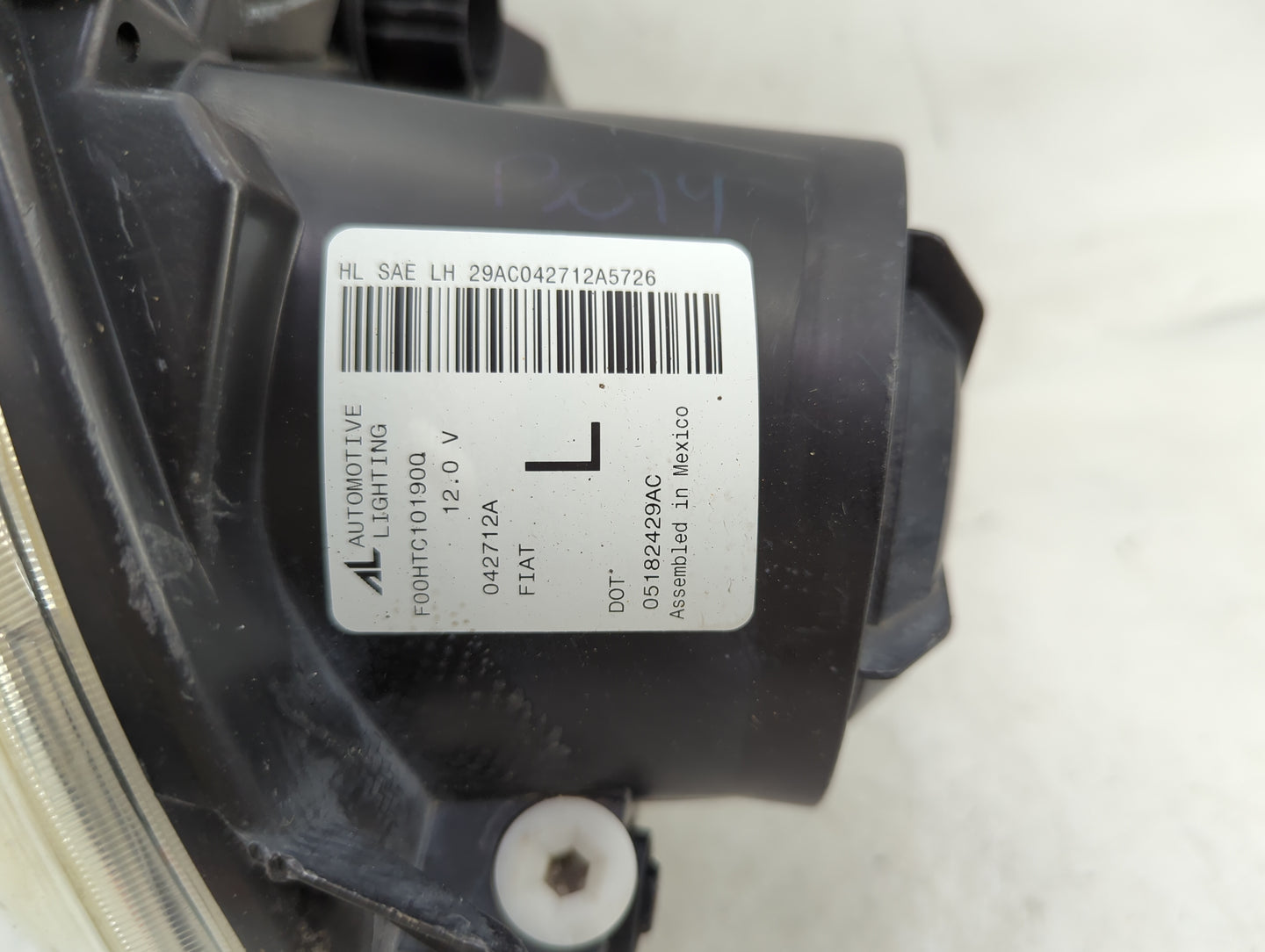 2012-2019 Fiat 500 Driver Left Oem Head Light Headlight Lamp - Oemusedautoparts1.com