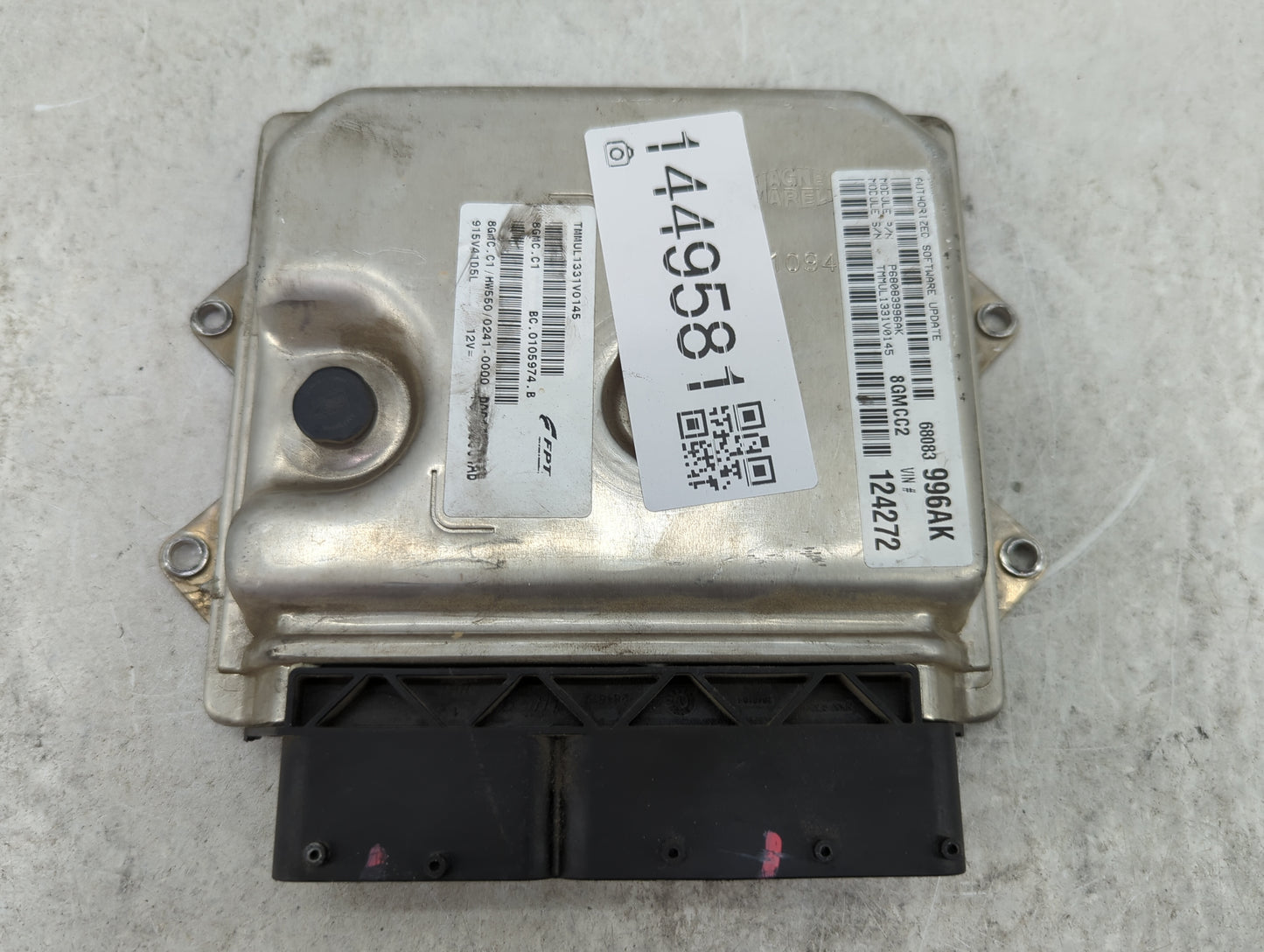 2012-2014 Fiat 500 PCM Engine Control Computer ECU ECM PCU OEM P/N:P68083996AK Fits Fits 2012 2013 2014 OEM Used Auto Parts 