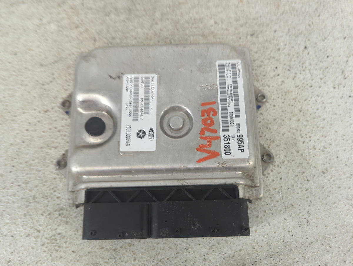 2012-2014 Fiat 500 PCM Engine Control Computer ECU ECM PCU OEM P/N:P68083995AP TMMUL1372V1042, 8GMCC1 Fits Fits 2012 2013 20