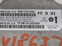 2012-2017 Fiat 500 Safety Restraint Srs Airbag Control Module - Oemusedautoparts1.com