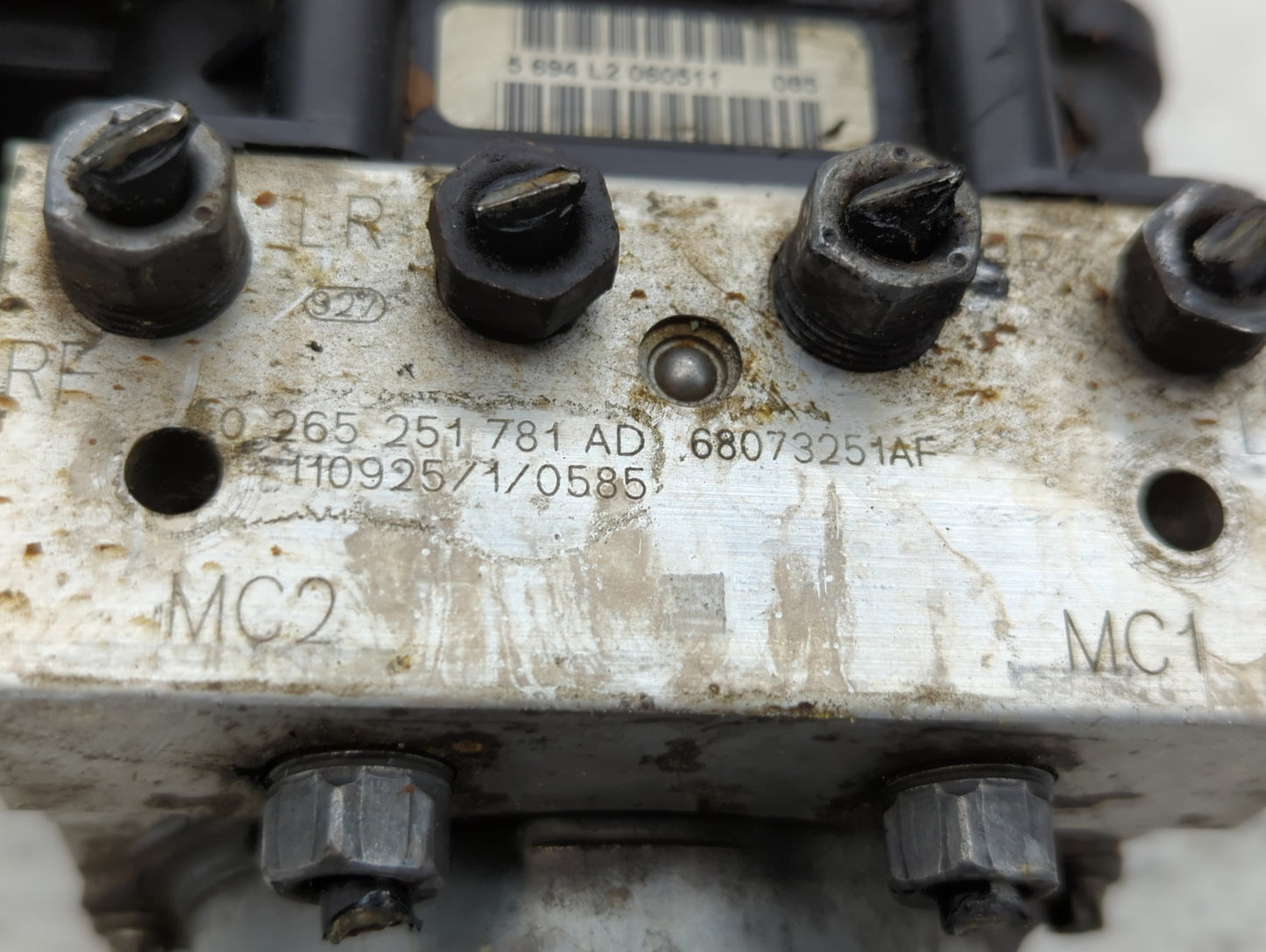 2012-2017 Fiat 500 ABS Pump Control Module Replacement P/N:68073251AF P68073251AG Fits Fits 2012 2013 2014 2015 2016 2017 OE