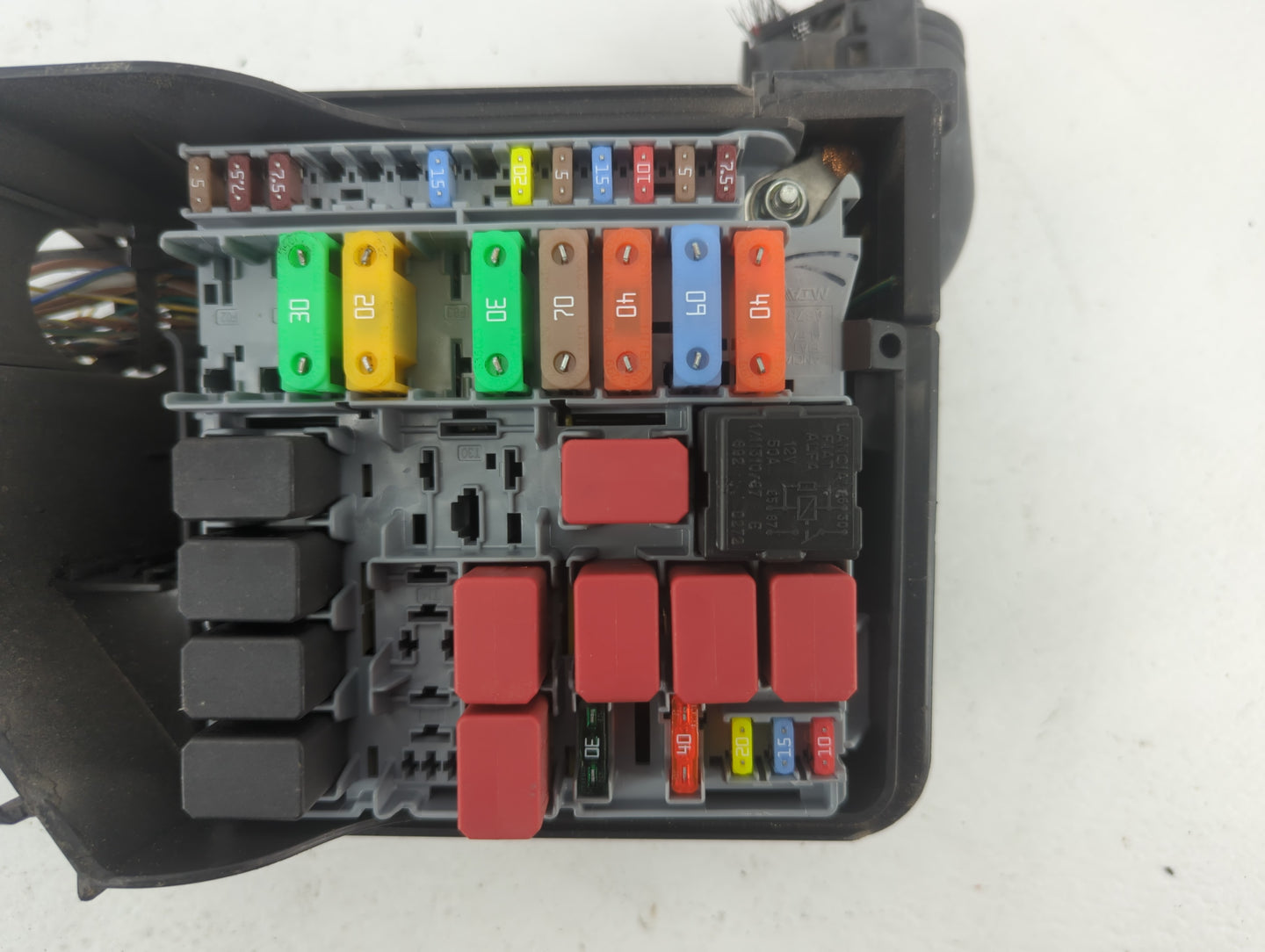 2012-2017 Fiat 500 Fusebox Fuse Box Panel Relay Module P/N:53100999 Fits Fits 2012 2013 2014 2015 2016 2017 OEM Used Auto Pa