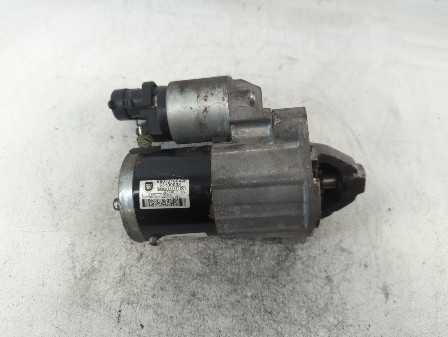 2012-2017 Fiat 500 Car Starter Motor Solenoid OEM P/N:53100008 68073160AA Fits Fits 2012 2013 2014 2015 2016 2017 OEM Used A
