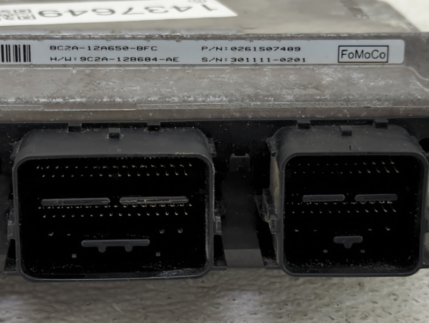 2012 Ford E150 PCM Engine Control Computer ECU ECM PCU OEM P/N:BC2A-12A650-BFC 9C2A-12B684-AE, 0261S07489 Fits Fits 2011 OEM