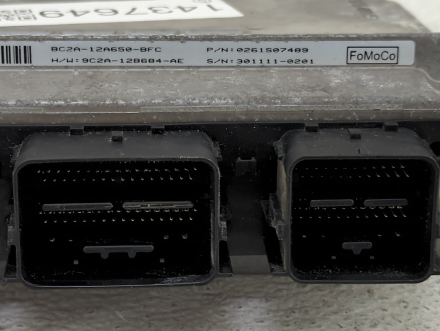2012 Ford E150 PCM Engine Control Computer ECU ECM PCU OEM P/N:BC2A-12A650-BFC 9C2A-12B684-AE, 0261S07489 Fits Fits 2011 OEM