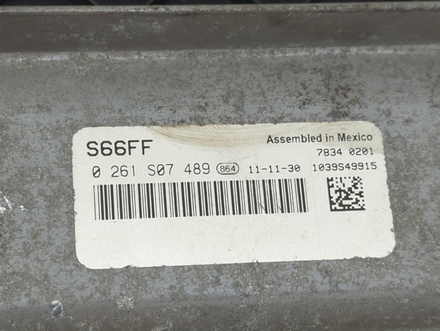 2012 Ford E150 PCM Engine Control Computer ECU ECM PCU OEM P/N:BC2A-12A650-BFC 9C2A-12B684-AE, 0261S07489 Fits Fits 2011 OEM