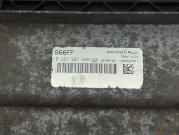 2012 Ford E250 PCM Engine Control Computer ECU ECM PCU OEM P/N:BC2A-12A650-BFC 0261S07489, 9C2A-12B684-AE Fits OEM Used Auto Parts