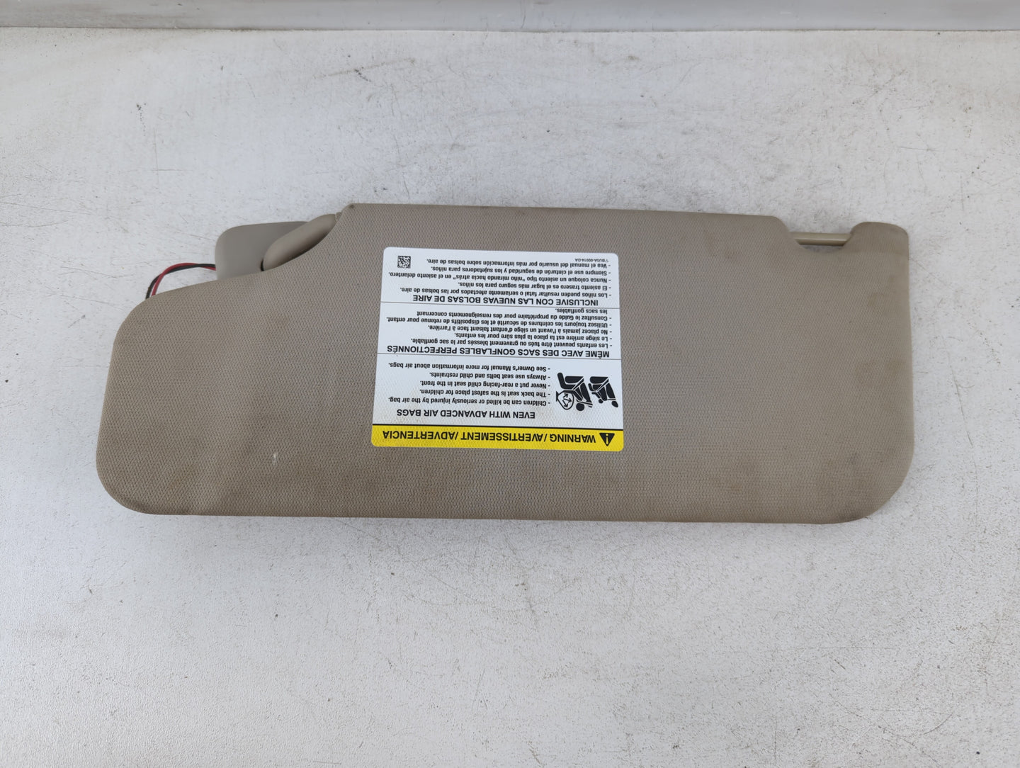 2011-2014 Ford Edge Sun Visor Shade Replacement Passenger Right Mirror Fits Fits 2011 2012 2013 2014 OEM Used Auto Parts - O