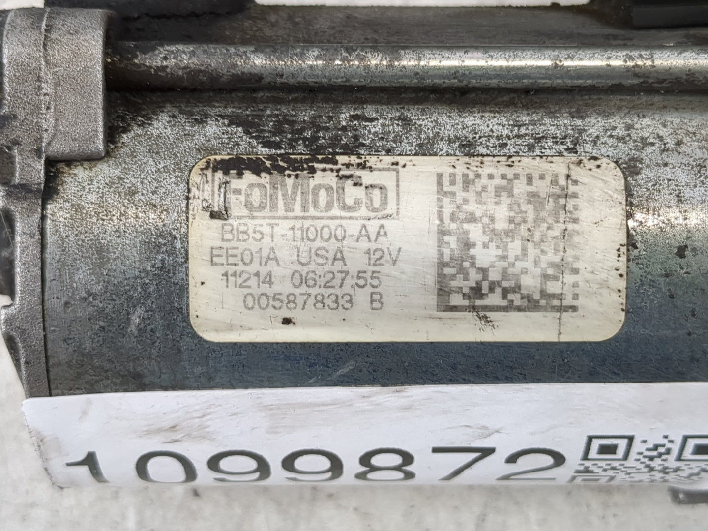 2012-2013 Ford Edge Car Starter Motor Solenoid OEM P/N:BB5T-11000-AA Fits OEM Used Auto Parts - Oemusedautoparts1.com