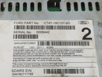 2012 Ford Edge Radio AM FM Cd Player Receiver Replacement P/N:CT4T-19C107-BD Fits OEM Used Auto Parts - Oemusedautoparts1.co
