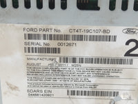 2012 Ford Edge Radio AM FM Cd Player Receiver Replacement P/N:CT4T-19C107-BD Fits OEM Used Auto Parts - Oemusedautoparts1.co