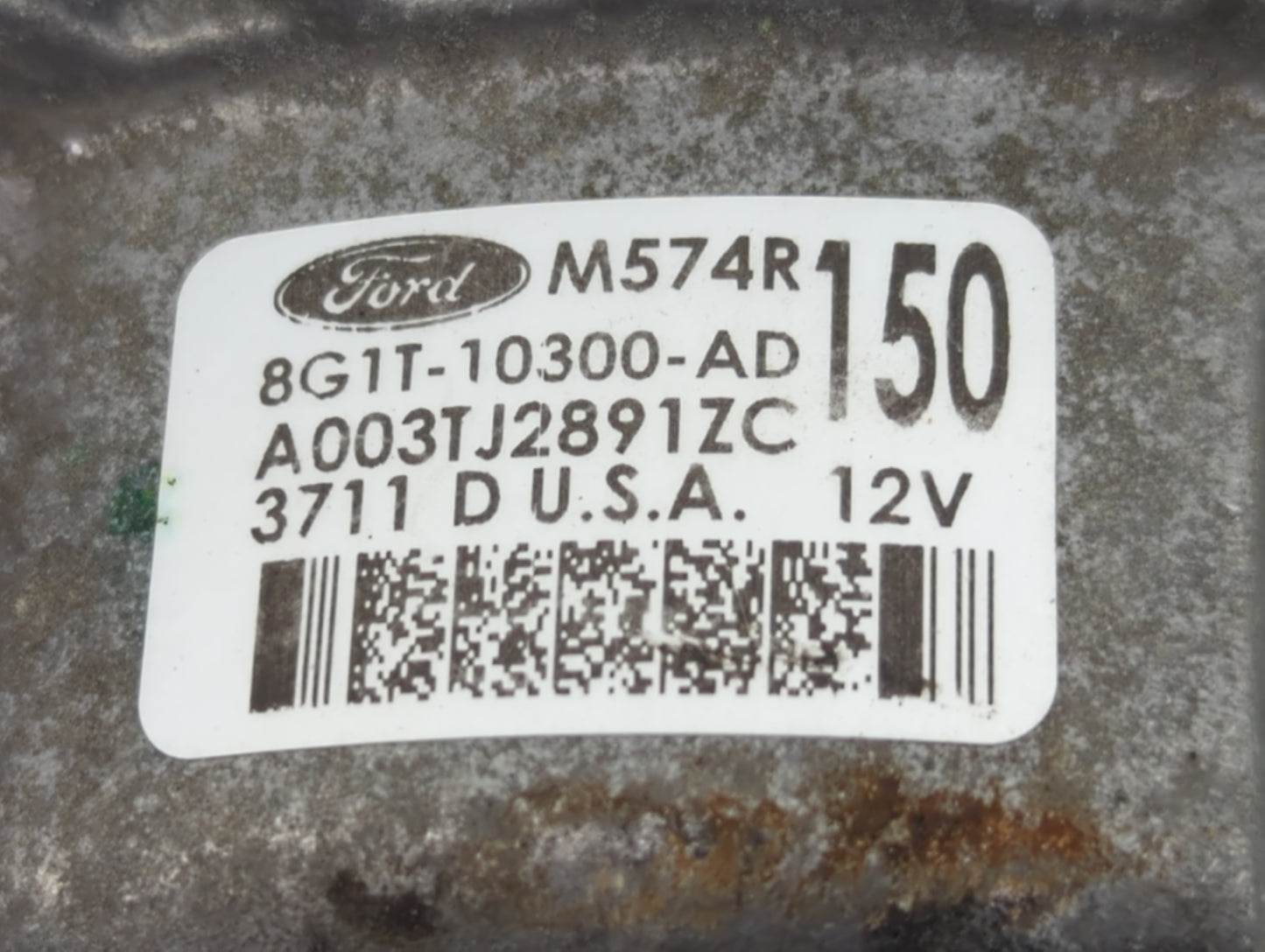 2007-2014 Ford Edge Alternator Replacement Generator Charging Assembly Engine OEM P/N:8G1T-10300-AD Fits OEM Used Auto Parts