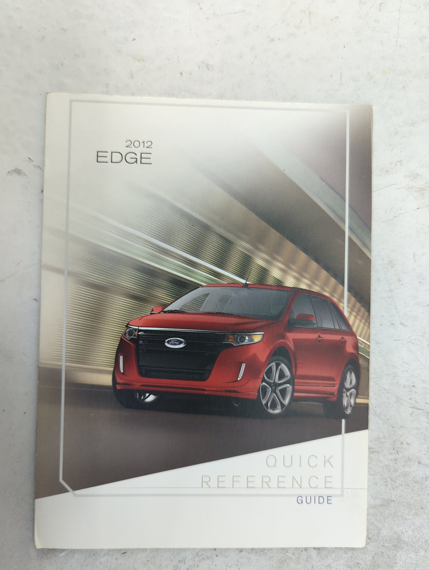 2012 Ford Edge Owners Manual Book Guide P/N:CT4J19G217AA OEM Used Auto Parts - Oemusedautoparts1.com