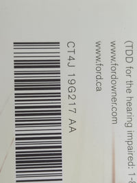 2012 Ford Edge Owners Manual Book Guide P/N:CT4J19G217AA OEM Used Auto Parts - Oemusedautoparts1.com