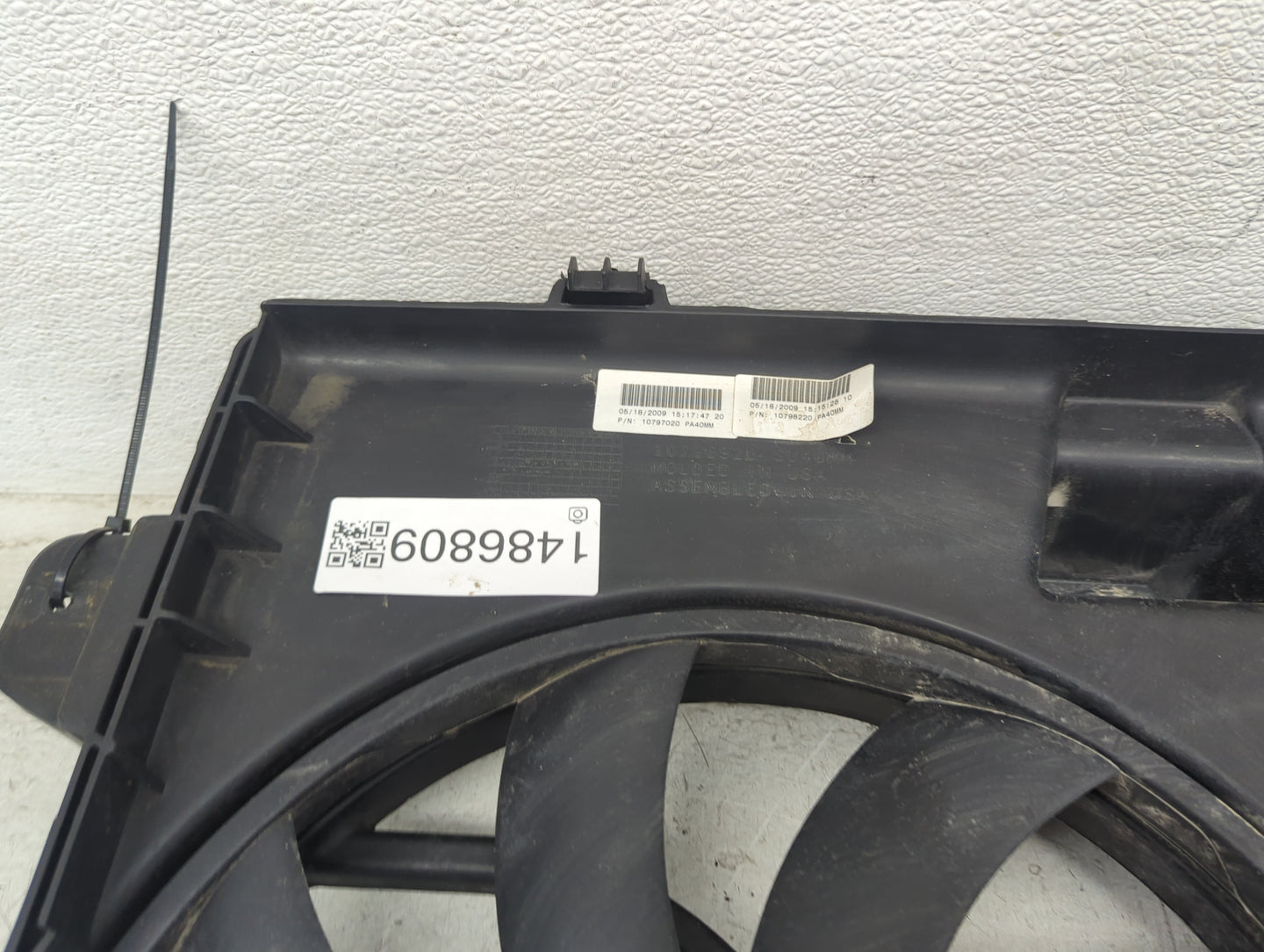 2012 Ford Edge Electric Radiator Cooling Fan Motor Assembly P/N:9T43-8C607-AA Fits OEM Used Auto Parts - Oemusedautoparts1.c