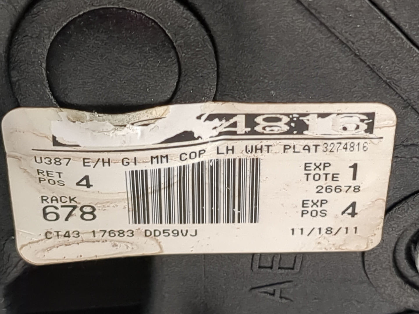 2011-2014 Ford Edge Driver Side View Mirror - Left Door Mirror OEM Used - Oemusedautoparts1.com