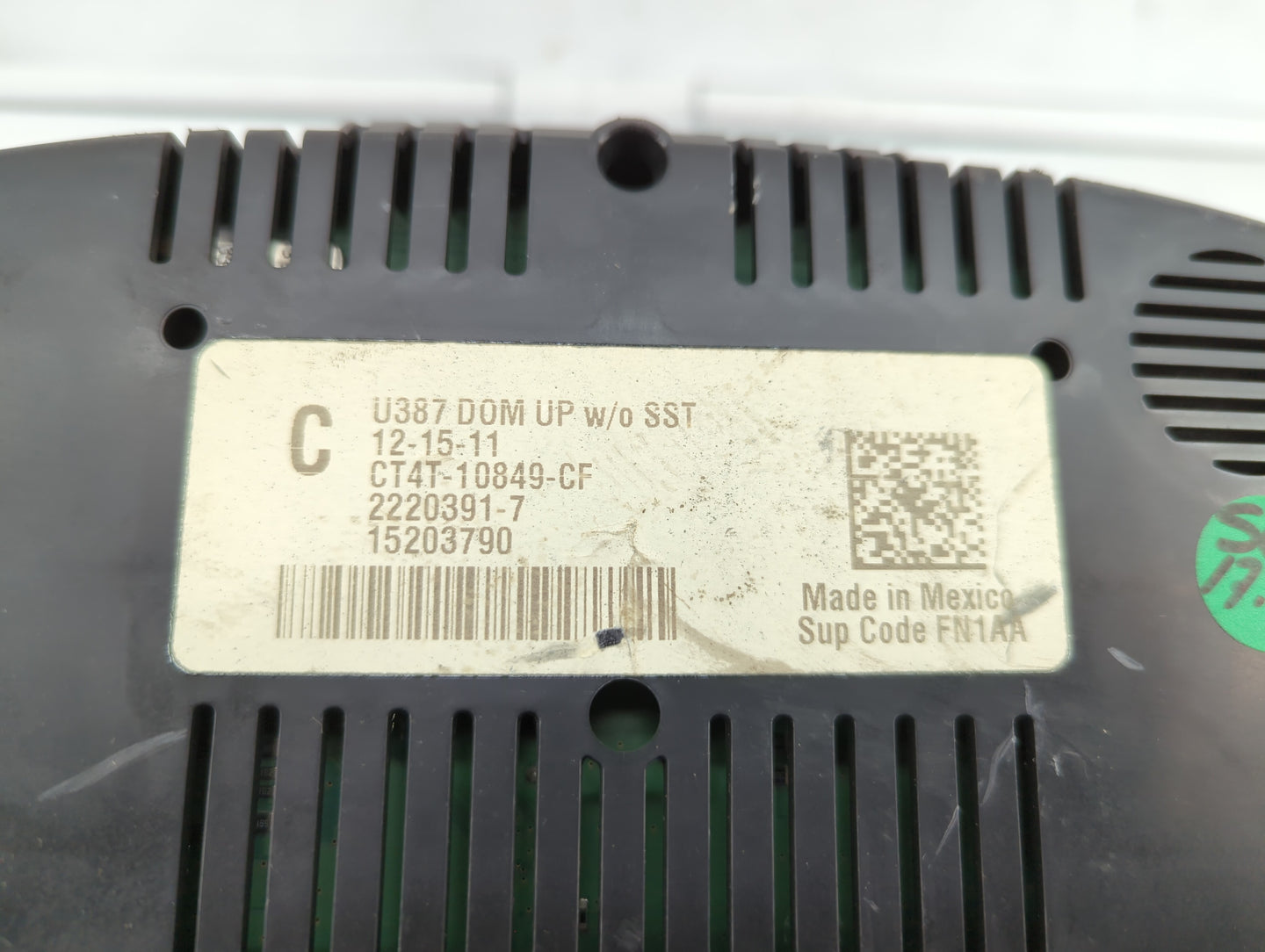 2012 Ford Edge Instrument Cluster Speedometer Gauges P/N:CT4T-10849-CF Fits OEM Used Auto Parts - Oemusedautoparts1.com