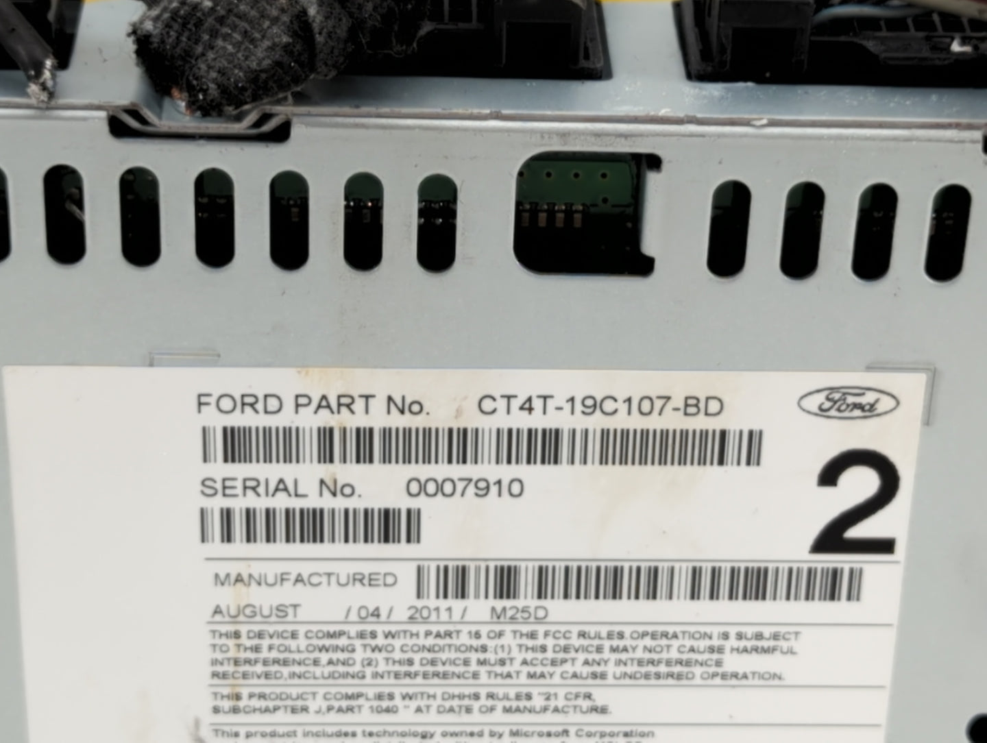 2012-2012 Ford Edge Am Fm Cd Player Radio Receiver - Oemusedautoparts1.com