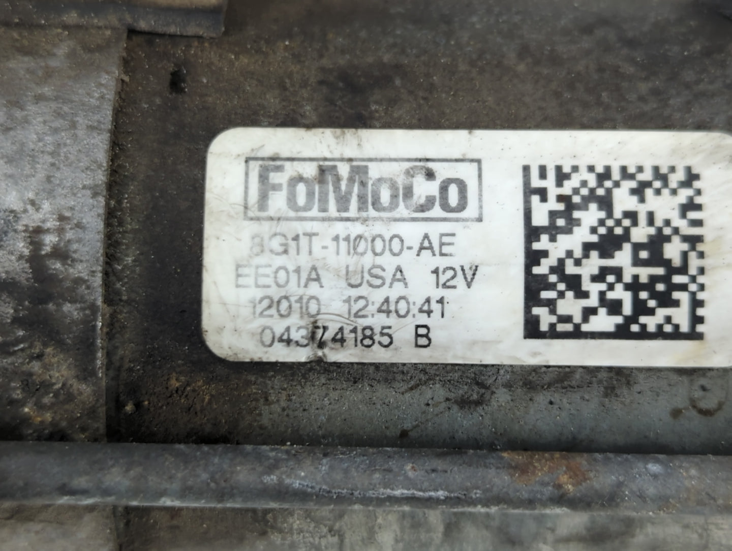 2007-2018 Ford Edge Car Starter Motor Solenoid OEM P/N:8G1T-11000-AE Fits OEM Used Auto Parts - Oemusedautoparts1.com