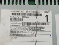 2012 Ford Edge Radio AM FM Cd Player Receiver Replacement P/N:CT4T-19C107-AC Fits Fits 2013 OEM Used Auto Parts - Oemusedaut