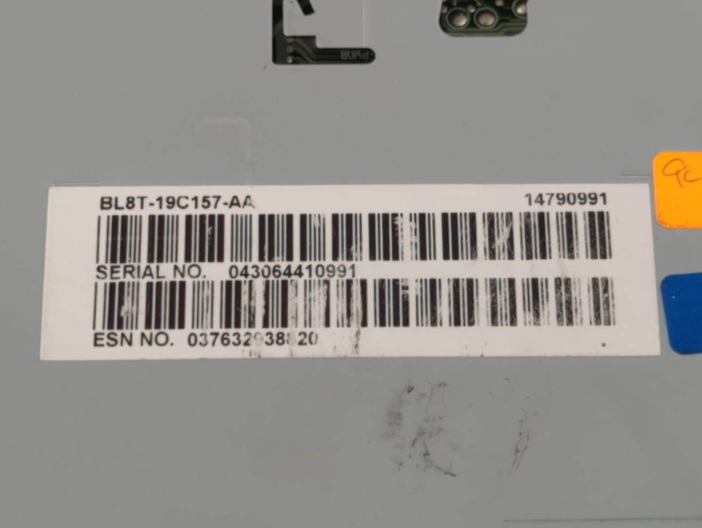 2011-2012 Ford Escape Radio AM FM Cd Player Receiver Replacement P/N:BL8T-19C157-AA Fits Fits 2011 2012 OEM Used Auto Parts 