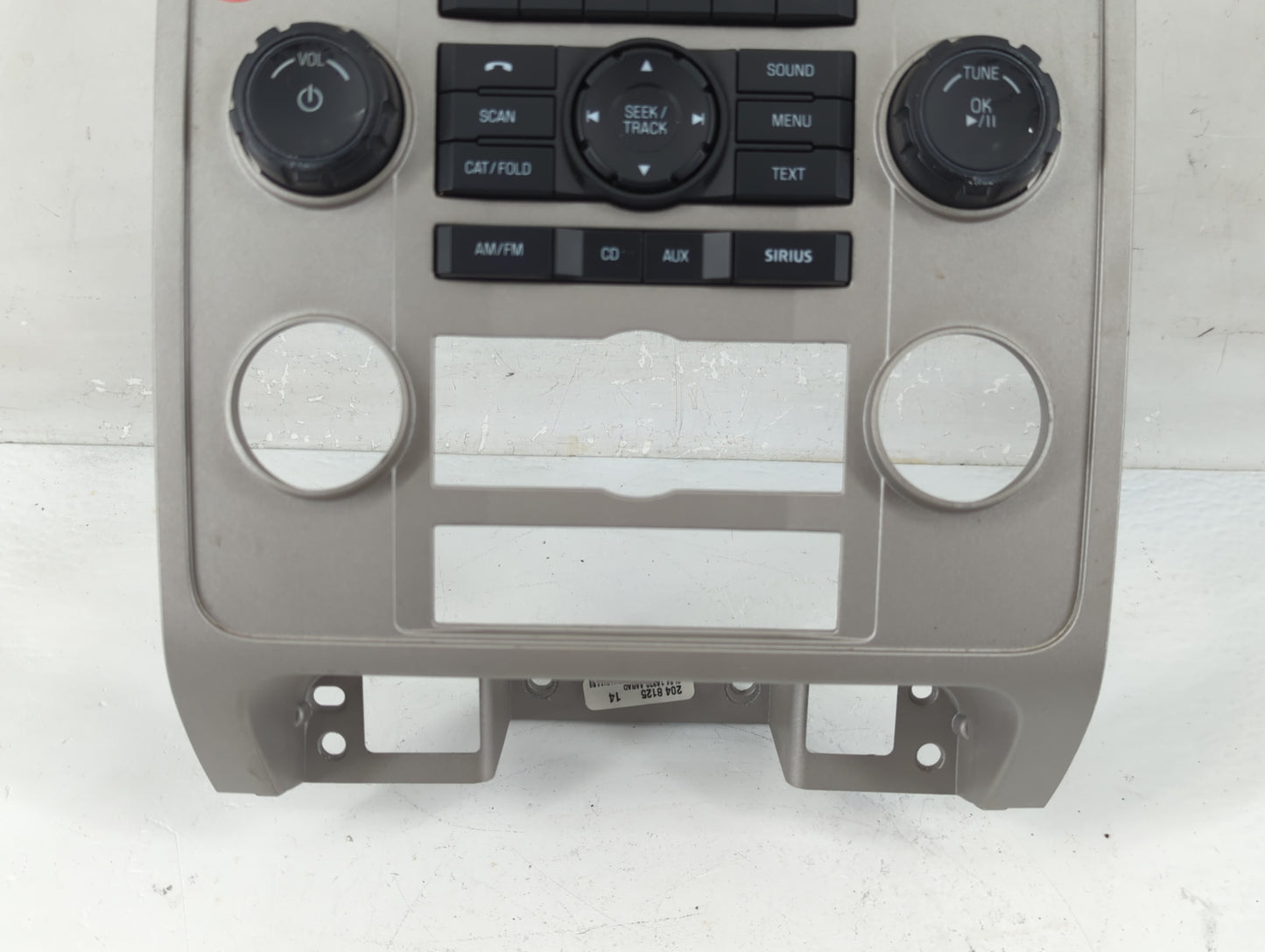 2009-2012 Ford Escape Radio AM FM Cd Player Receiver Replacement P/N:PL8T-18A802-BB Fits Fits 2009 2010 2011 2012 OEM Used A