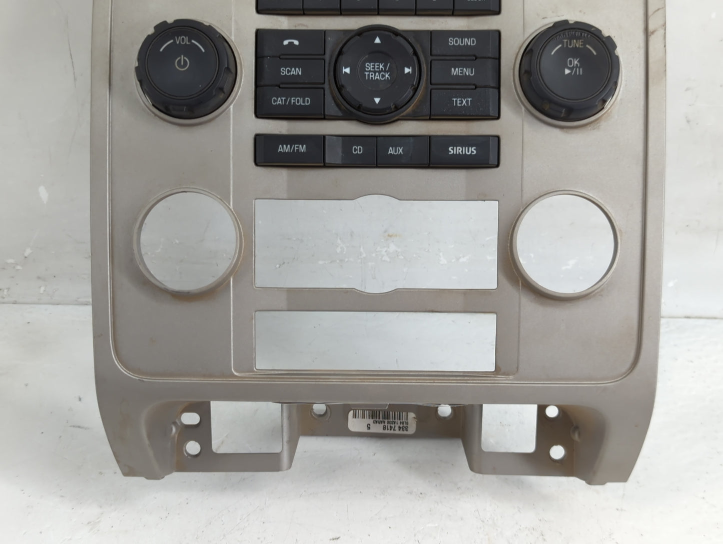 2009-2012 Ford Escape Radio AM FM Cd Player Receiver Replacement P/N:9L8T-18A802-BB Fits Fits 2009 2010 2011 2012 OEM Used A