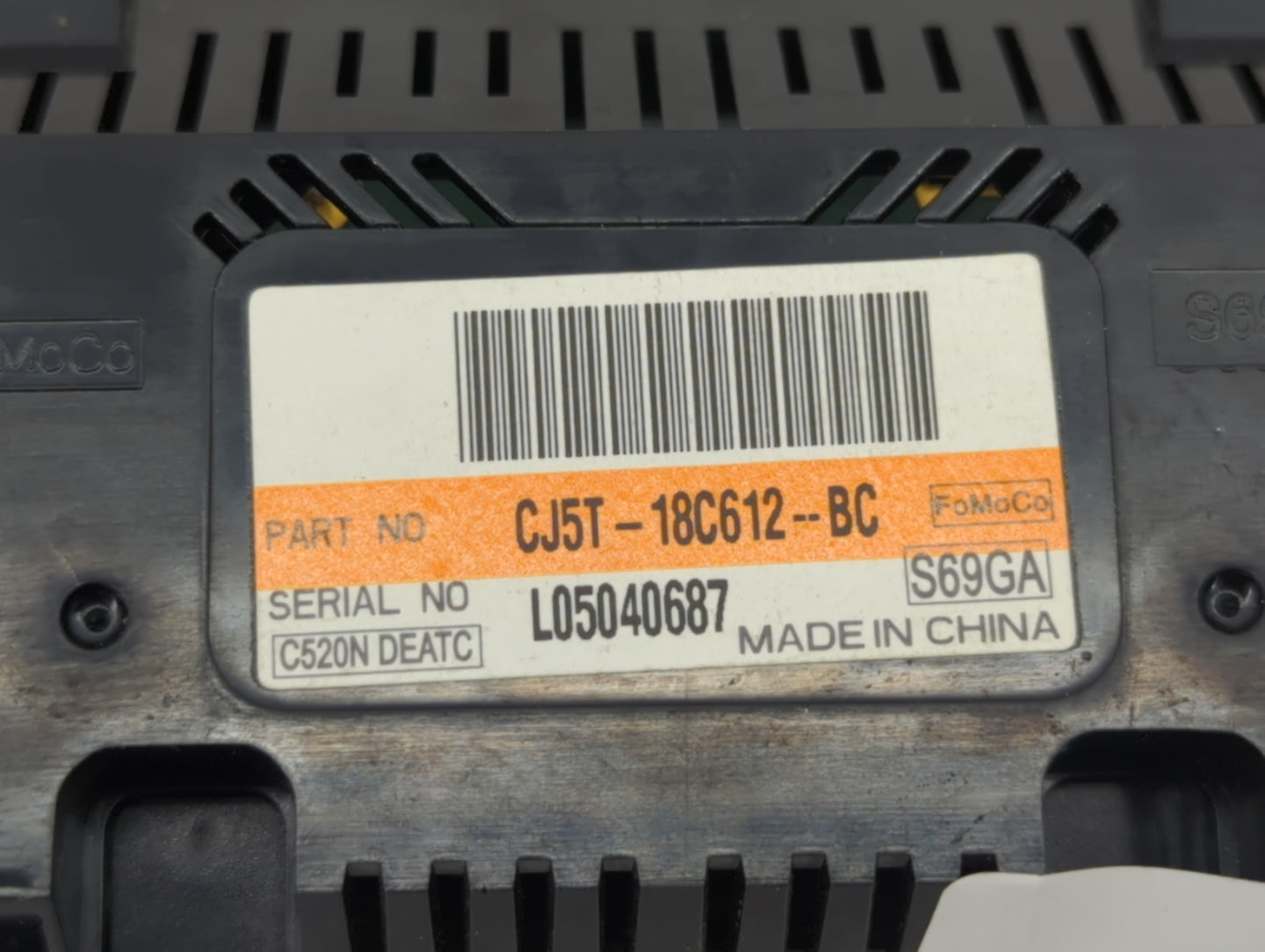 2013-2015 Ford Escape Climate Control Module Temperature AC/Heater Replacement P/N:CJ5T-18C612-BC CJ5T-18C612-BA Fits OEM Us