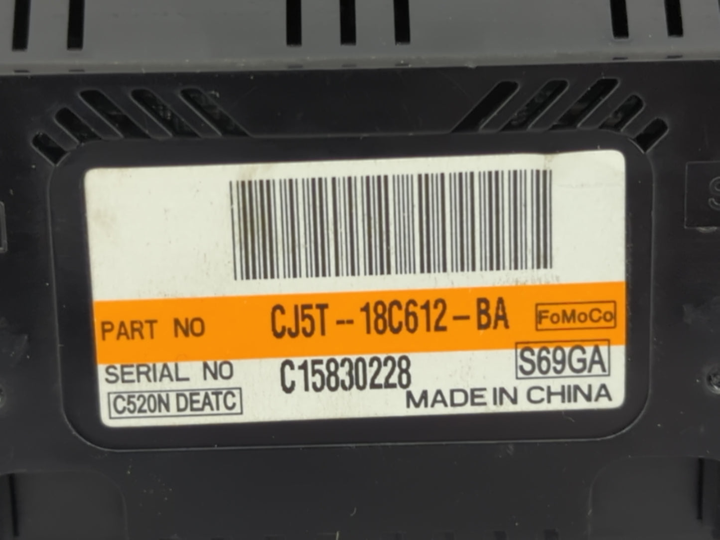 2013-2015 Ford Escape Climate Control Module Temperature AC/Heater Replacement P/N:CJ5T-18C612-BA Fits Fits 2013 2014 2015 O