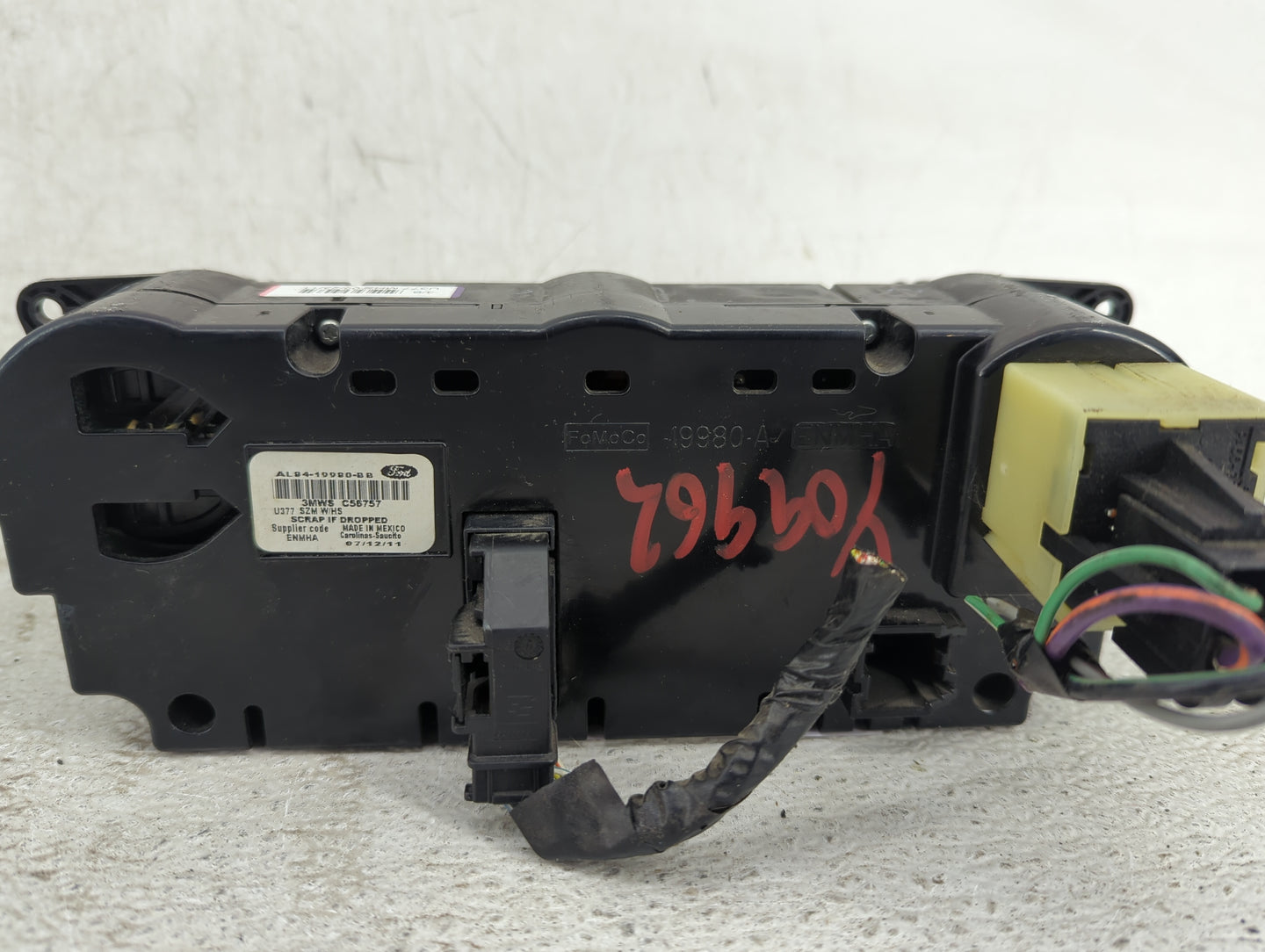 2009-2012 Ford Escape Climate Control Module Temperature AC/Heater Replacement P/N:AL84-19980-BB Fits Fits 2009 2010 2011 20