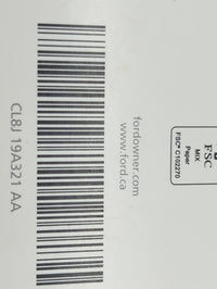 2012 Ford Escape Owners Manual Book Guide P/N:CL8J 19A321 AA CL8J 19A285 AA OEM Used Auto Parts - Oemusedautoparts1.com