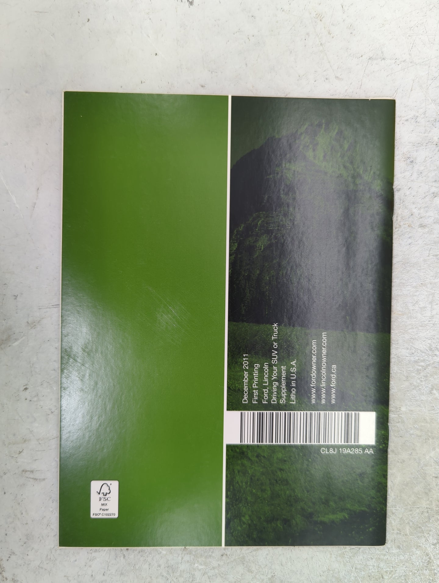 2012 Ford Escape Owners Manual Book Guide P/N:CL8J 19A321 AA CL8J 19A285 AA OEM Used Auto Parts - Oemusedautoparts1.com