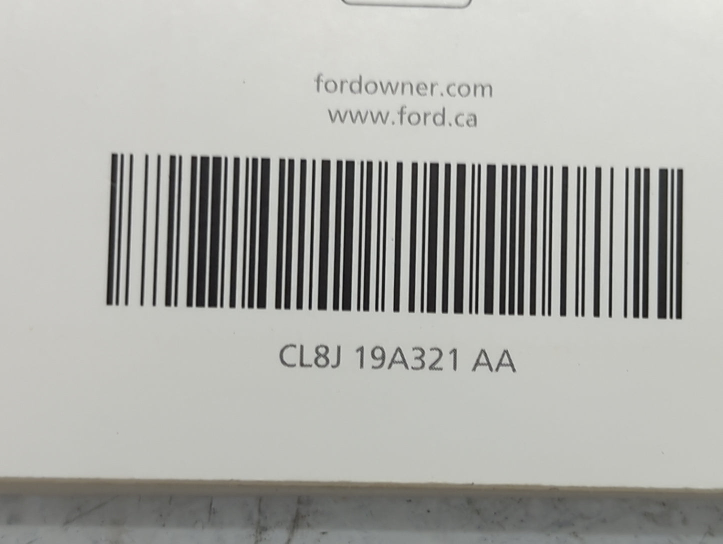 2012 Ford Escape Owners Manual Book Guide P/N:CL8J 19A321 AA CL8J 19A285 AA OEM Used Auto Parts - Oemusedautoparts1.com