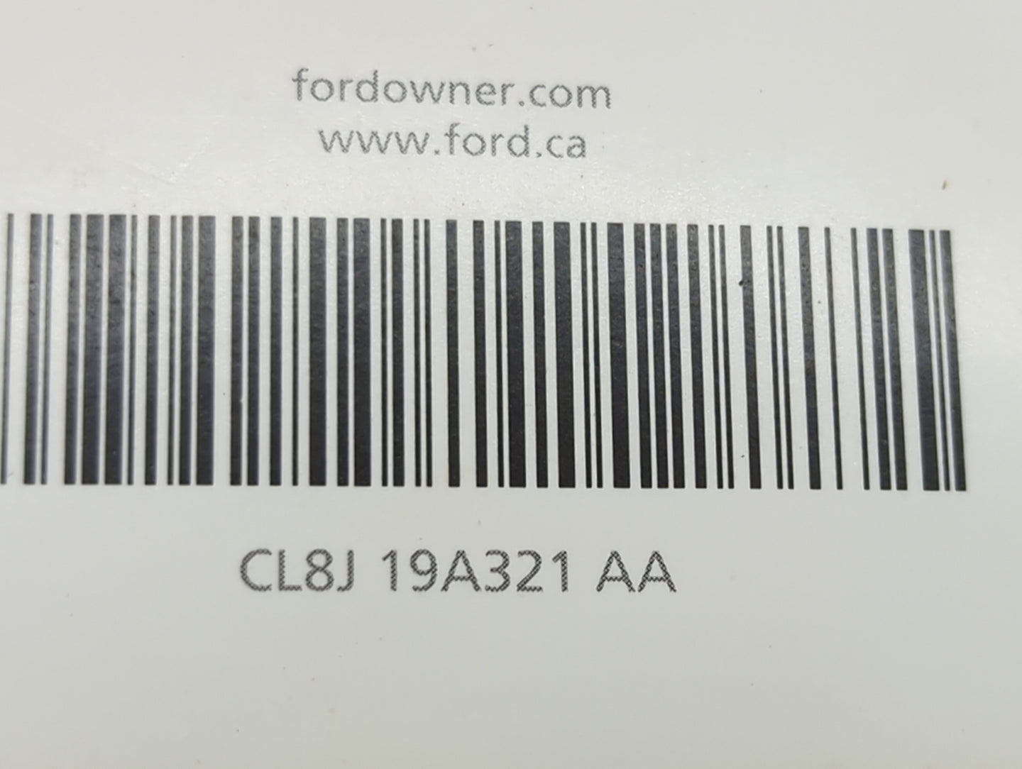2012 Ford Escape Owners Manual Book Guide P/N:CL8J 19A321 AA OEM Used Auto Parts - Oemusedautoparts1.com